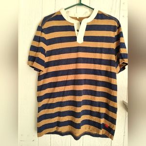 4/$20💥BritishIndia Adventurer Stripe T-shirt Men Large